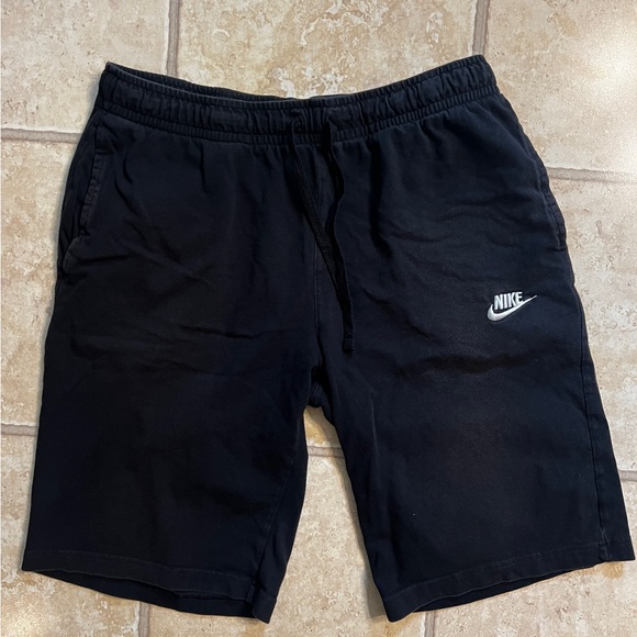 Nike Cotton Black Basketball Shorts- Size Men’s L - Picture 2 of 5